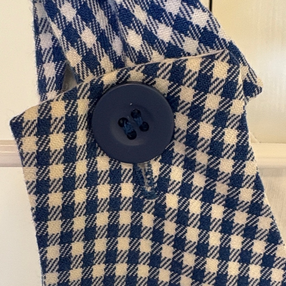 Kelly's Kids Vintage Blue Gingham Overalls - Picture 8 of 10